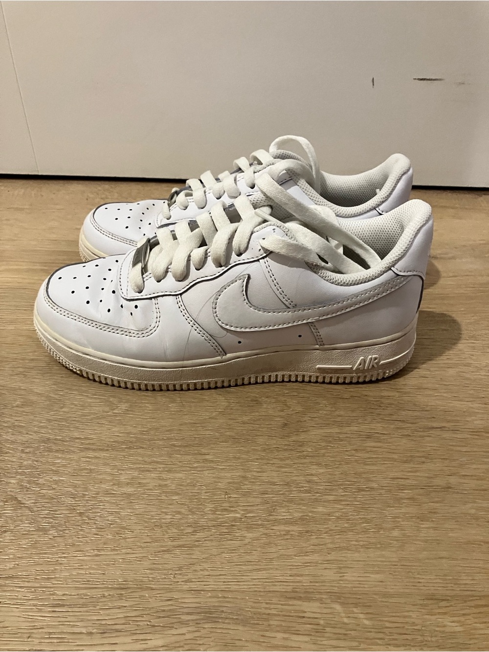 Women’s Nike Leather Air Force 1 Athletic Sneakers